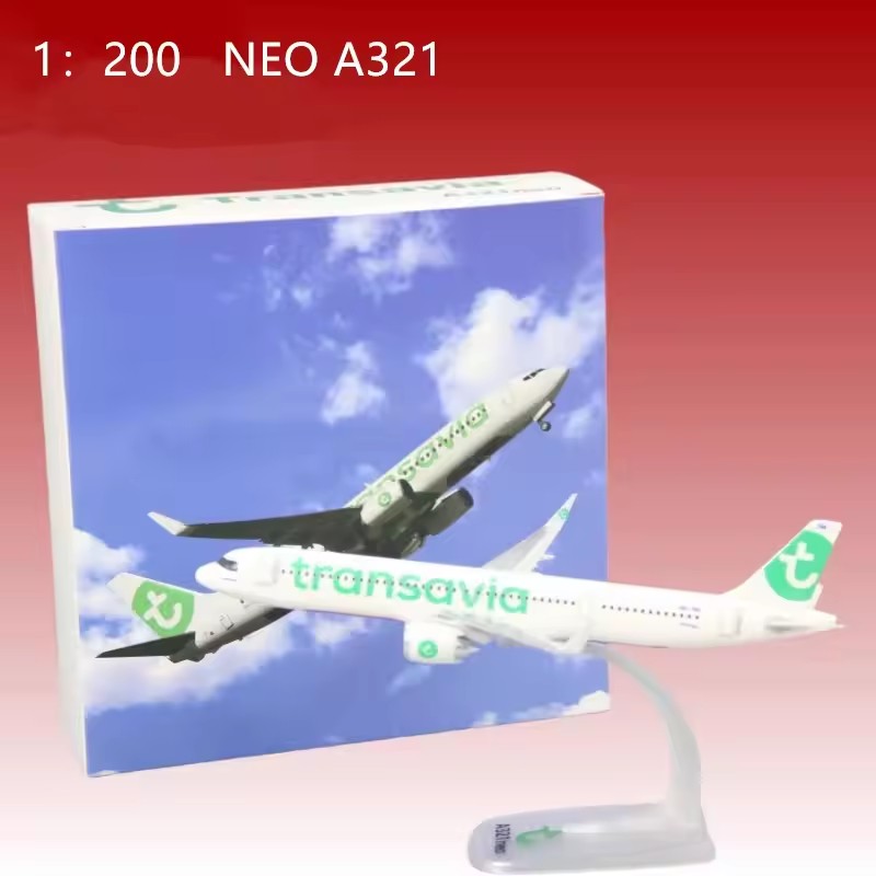 Model Airplane Plastic - Modello in scala 1:200 Marabu/Gioco/Varenaggio/A320neo Austriaco/Transavia